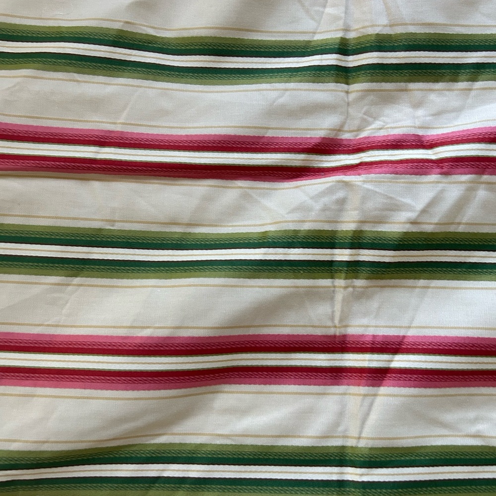 Henredon striped vintage upholstery fabric 32”w x 55”l